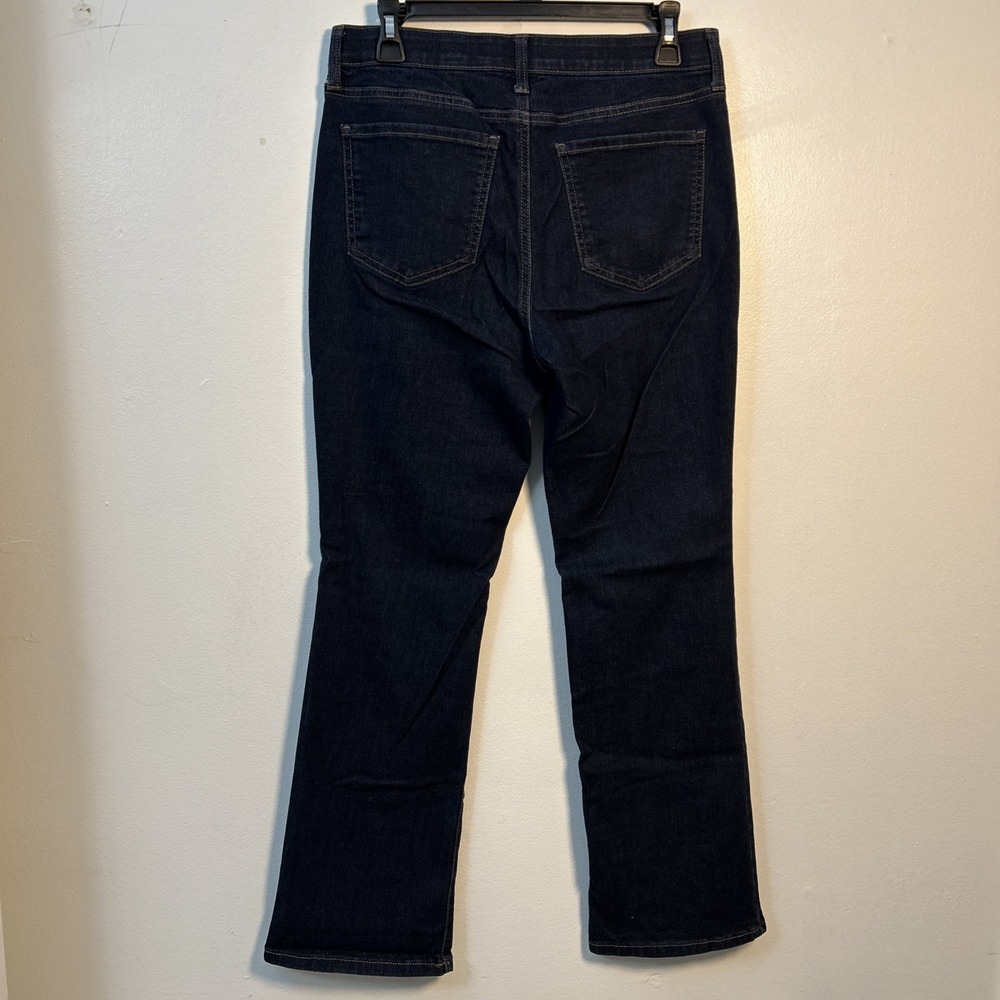 Kim Rogers Women 8 Short Straight Leg Dark Wash Jeans Cotton Stretch Denim 6325 - Picture 5 of 6